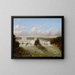 Les chutes de Saint-Antoine - Seth Eastman — framed artwork on a wall