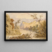 View 100 miles above St Louis - Seth Eastman — framed artwork on a wall