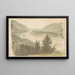 View of the North River from the northwest corner of Fort Clinton, West Point - Seth Eastman — framed artwork on a wall