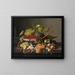 An Abundance of Fruits - Severin Roesen — framed artwork on a wall