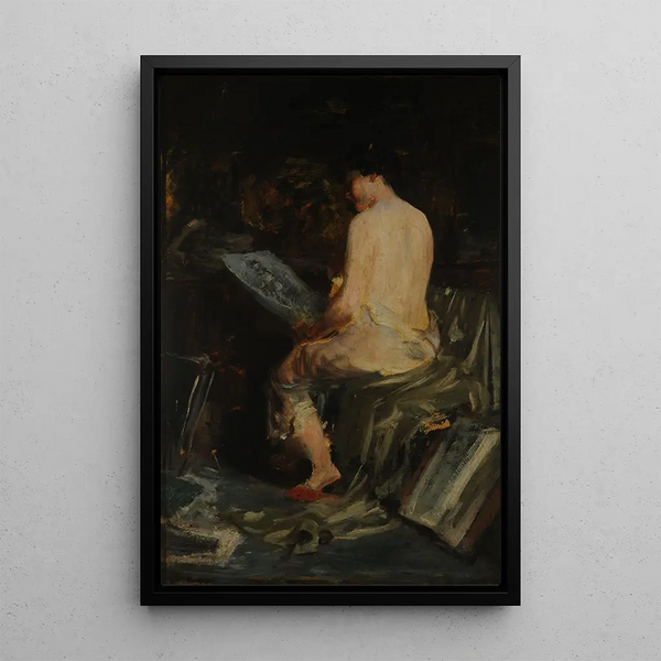 Après la pose - Severo Rodríguez Etchart — framed artwork on a wall