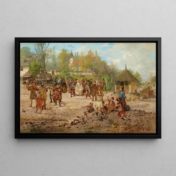 Marriage at Salwator - Seweryn Bieszczad — framed artwork on a wall