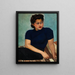 Portrait of a woman - Seweryn Szrajer — framed artwork on a wall