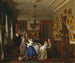 The competition for the bouquet. Robert Gordon's family in their dining room in New York. - Seymour Joseph Guy — artwork view