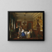 The competition for the bouquet. Robert Gordon's family in their dining room in New York. - Seymour Joseph Guy — framed artwork on a wall