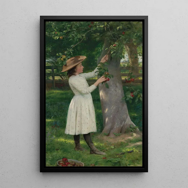 The Orchard Picking - Seymour Joseph Guy — framed artwork on a wall