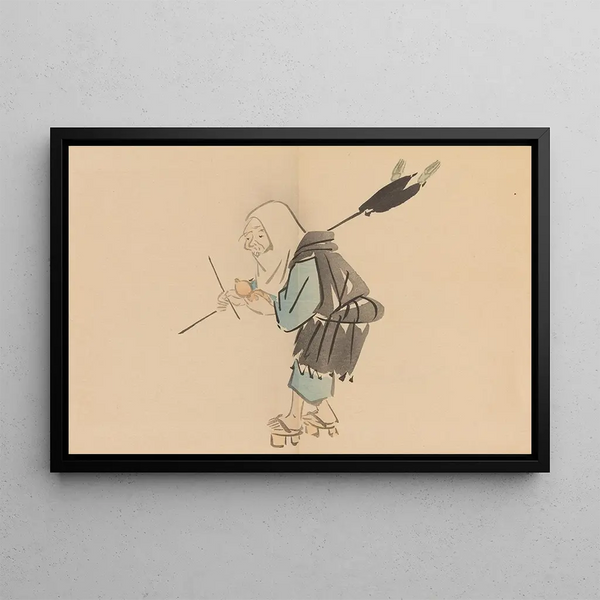 Zeshin iboku tairyukyo gafu Pl11 - Shibata Zeshin — framed artwork on a wall