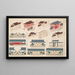 An illustration of gateways - Shigeo Inoue — framed artwork on a wall