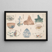 Une illustration de poterie 2 - Shigeo Inoue — framed artwork on a wall