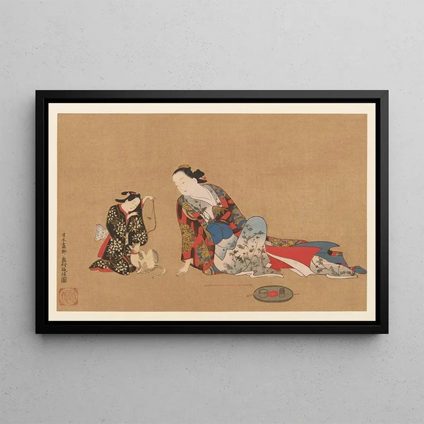 Masterpieces selected from the Ukiyo-e school Pl02 - Shinichi Tajima — framed artwork on a wall