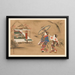Selected Masterpieces from the Ukiyo-e School Pl03 - Shinichi Tajima — framed artwork on a wall