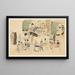 Selected Masterpieces from the Ukiyo-e School Pl10 - Shinichi Tajima — framed artwork on a wall