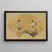 Hanshan and Shide Kanzan and Jittoku - Shikibu Terutada — framed artwork on a wall
