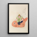 Unai no tomo Pl 222 - Shimizu Seifu — framed artwork on a wall
