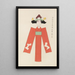 Unai no tomo Pl 225 - Shimizu Seifu — framed artwork on a wall