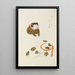 Unai no tomo Pl 239 - Shimizu Seifu — framed artwork on a wall
