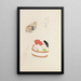 Unai no tomo Pl 244 - Shimizu Seifu — framed artwork on a wall