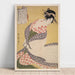 Reproduction of the painting Shira-uchikake - The white surcoat - Kitagawa Utamaro