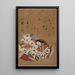 The poet Ono no Komachi - Shokad Shj — framed artwork on a wall