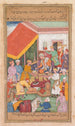 Timur distributes gifts from his grandson, the Prince of Multan, from a Zafarnama Book of Victories - Shravana — artwork view