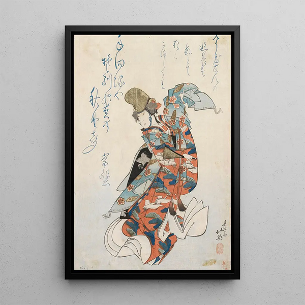 Untitled - Shunbaisai Hokuei — framed artwork on a wall