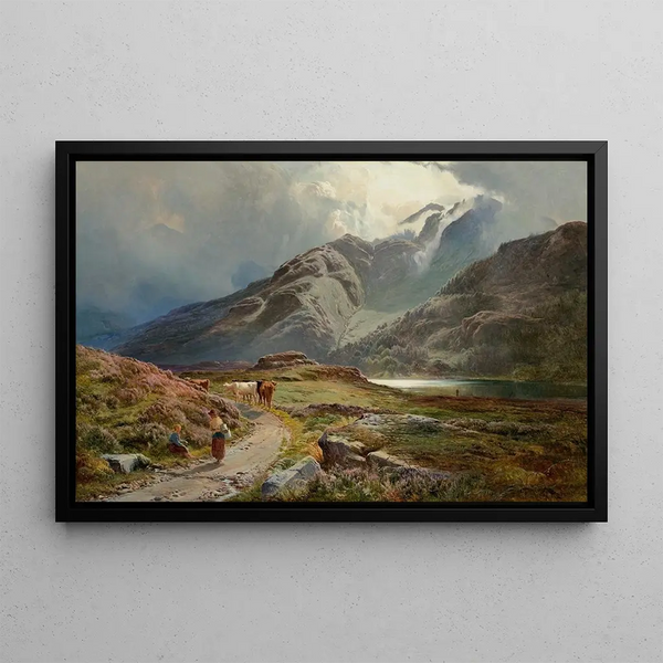 Blae Tarn - Sidney Richard Percy — framed artwork on a wall