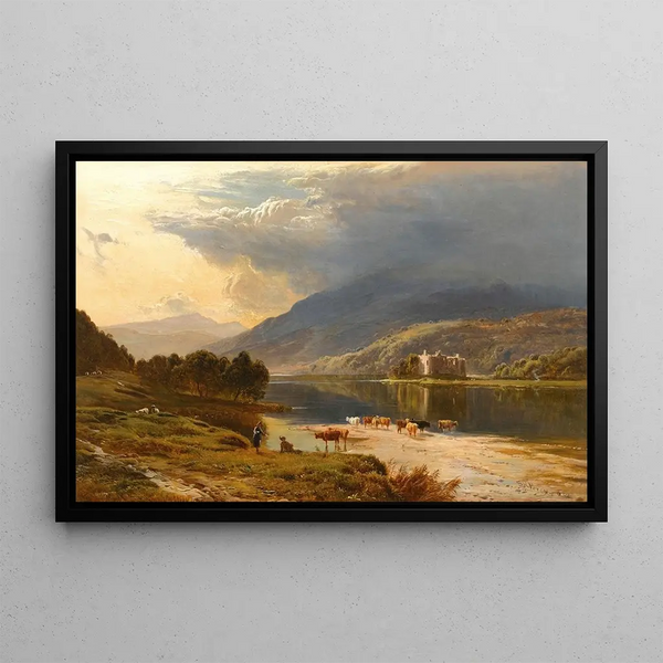 Château de Kilchurn, Loch Awe - Sidney Richard Percy — framed artwork on a wall