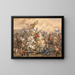 The Archduke Charles at the Battle of Aspern - Siegmund L'Allemand — framed artwork on a wall