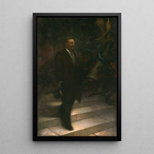 Theodore Roosevelt - Sigismund de Ivanowski — framed artwork on a wall