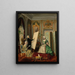 The painter painting his model - Sigmund Sokolowski — framed artwork on a wall