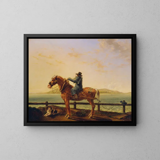 Ship Trawler - Sigmund Ferdinand Ritter von Perger — framed artwork on a wall