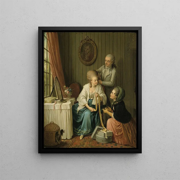 La Marchande de rubans - Sigmund Freudenberger — framed artwork on a wall
