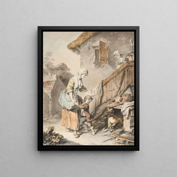 The childish fear - Sigmund Freudenberger — framed artwork on a wall