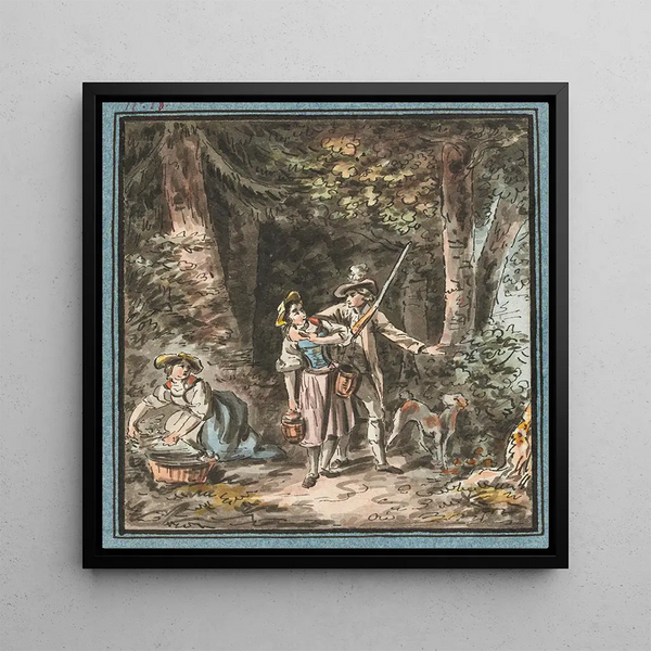 The gallant hunter - Sigmund Freudenberger — framed artwork on a wall