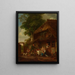 Rural outdoor meal - Sigmund Freudenberger — framed artwork on a wall
