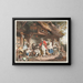 Return of the Swiss soldier to the country - Sigmund Freudenberger — framed artwork on a wall