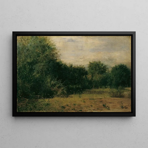 Landscape Study Painting - Sigmund L'Allemand — framed artwork on a wall