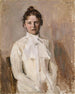 Portrait of Valborg Nicolaysen, the sister of the artists - Signe Scheel — artwork view