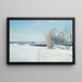 Footprints in the snow - Sigvard Marius Hansen — framed artwork on a wall