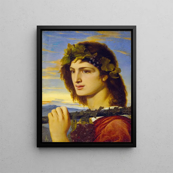 Bacchus - Simeon Solomon — framed artwork on a wall