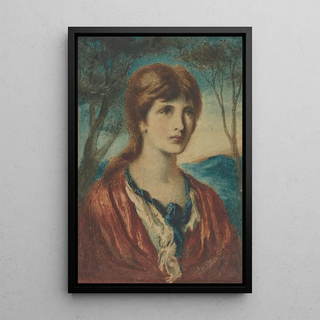 Simeon Solomon - Portrait of a young woman.webp