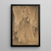 Portrait Painting of Gloria Swanson - Simkha Simkhovitch — framed artwork on a wall