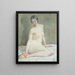 Nude Sitting Painting - Simkha Simkhovitch — framed artwork on a wall