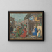 L'Adoration des Mages - Simon Bening — framed artwork on a wall