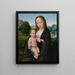 Virgin and Child - Simon Bening — framed artwork on a wall