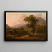 Italian landscape painting - Simon Denis — framed artwork on a wall