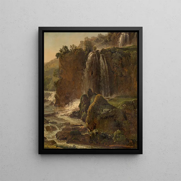 Cascade at Tivoli - Simon Denis — framed artwork on a wall