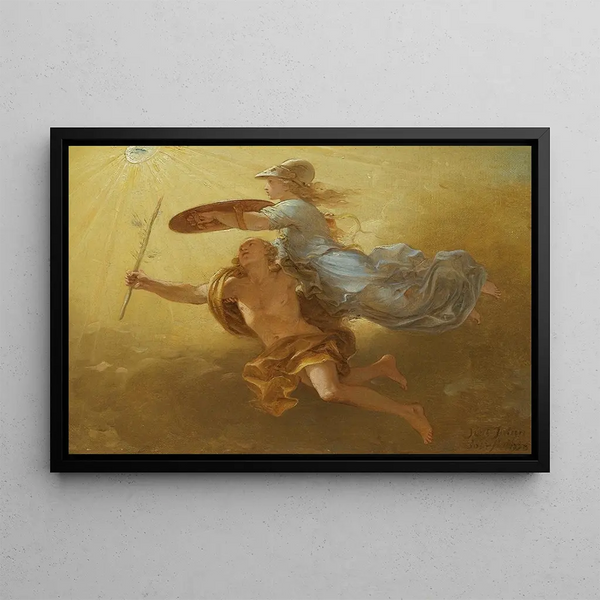Apollo and Minerva - Simon Julien — framed artwork on a wall