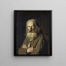 Portrait of an Old Man - Simon Kick — framed artwork on a wall