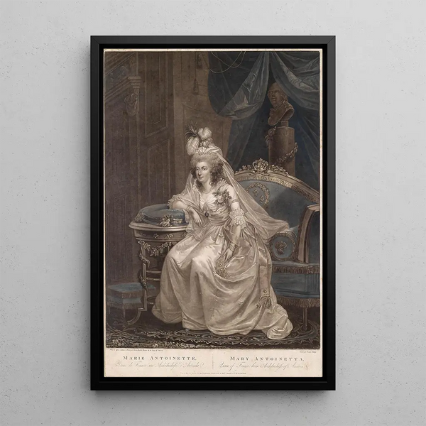 Marie-Antoinette - Simon Malgo — framed artwork on a wall